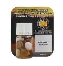 Искусственная плавающая насадка Enterprise Tackle Pop Up COCONUT CREAM-WHITE/BEIGE corn